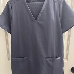 FIGS Charcoal Scrub Set | Casma Top + Yola High Waisted Pants Petite small